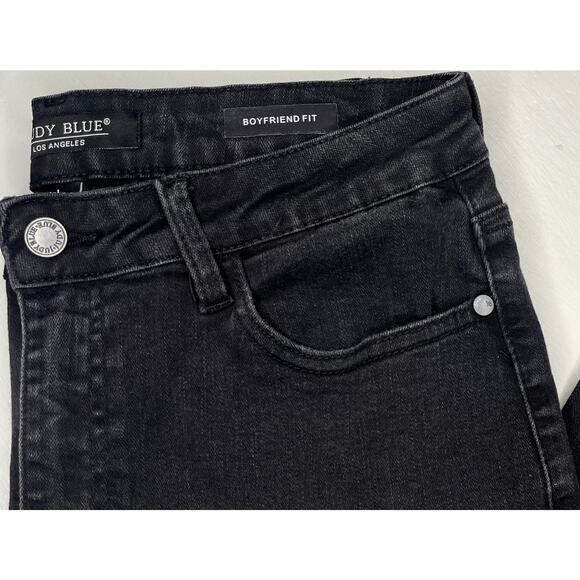 Judy Blue Los Angeles women's denim jeans black boyfriend fit 11/30 - Picture 4 of 7